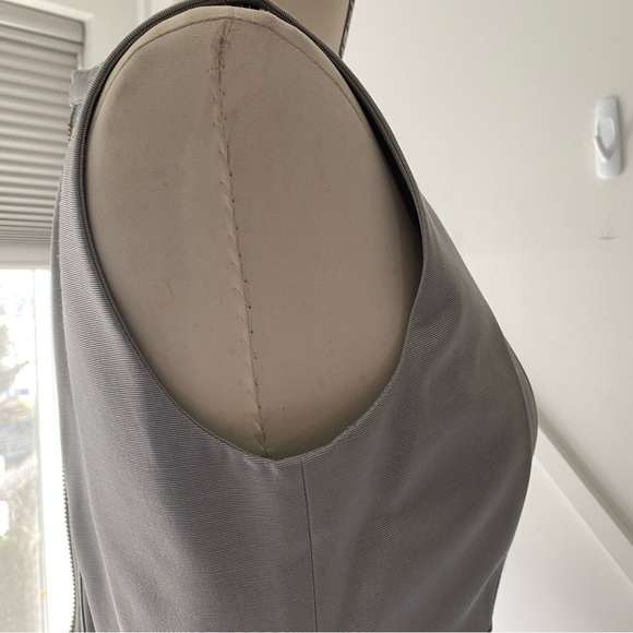 Pink Tartan Silver Taffeta Pleated Sleeveless Flare Dress - 2 - Picture 9 of 13